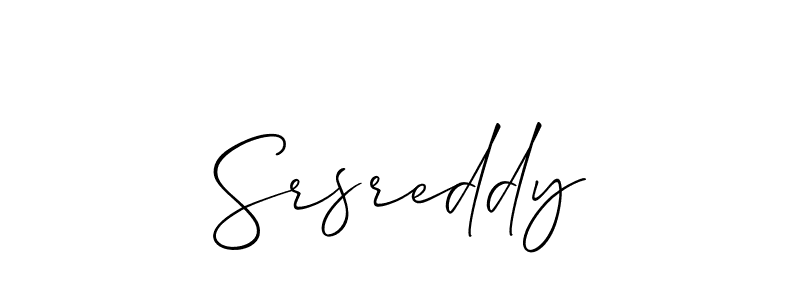 Use a signature maker to create a handwritten signature online. With this signature software, you can design (Allison_Script) your own signature for name Srsreddy. Srsreddy signature style 2 images and pictures png