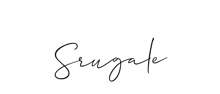Create a beautiful signature design for name Srugale. With this signature (Allison_Script) fonts, you can make a handwritten signature for free. Srugale signature style 2 images and pictures png