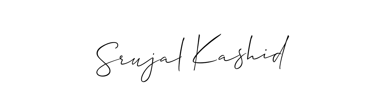 See photos of Srujal Kashid official signature by Spectra . Check more albums & portfolios. Read reviews & check more about Allison_Script font. Srujal Kashid signature style 2 images and pictures png