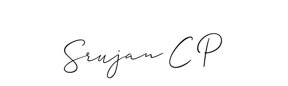 Make a beautiful signature design for name Srujan C P. Use this online signature maker to create a handwritten signature for free. Srujan C P signature style 2 images and pictures png