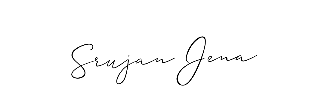 This is the best signature style for the Srujan Jena name. Also you like these signature font (Allison_Script). Mix name signature. Srujan Jena signature style 2 images and pictures png