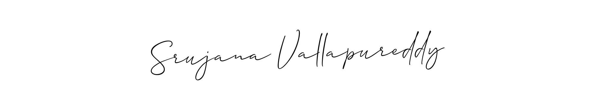 Check out images of Autograph of Srujana Vallapureddy name. Actor Srujana Vallapureddy Signature Style. Allison_Script is a professional sign style online. Srujana Vallapureddy signature style 2 images and pictures png