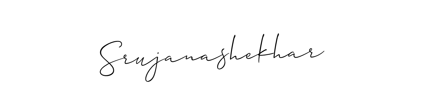 Also You can easily find your signature by using the search form. We will create Srujanashekhar name handwritten signature images for you free of cost using Allison_Script sign style. Srujanashekhar signature style 2 images and pictures png