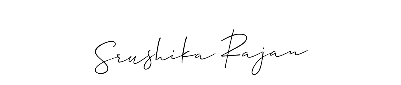 You can use this online signature creator to create a handwritten signature for the name Srushika Rajan. This is the best online autograph maker. Srushika Rajan signature style 2 images and pictures png