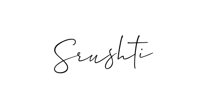 Make a short Srushti signature style. Manage your documents anywhere anytime using Allison_Script. Create and add eSignatures, submit forms, share and send files easily. Srushti signature style 2 images and pictures png