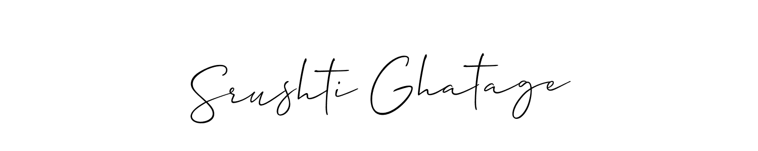 Make a beautiful signature design for name Srushti Ghatage. Use this online signature maker to create a handwritten signature for free. Srushti Ghatage signature style 2 images and pictures png