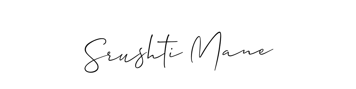 This is the best signature style for the Srushti Mane name. Also you like these signature font (Allison_Script). Mix name signature. Srushti Mane signature style 2 images and pictures png