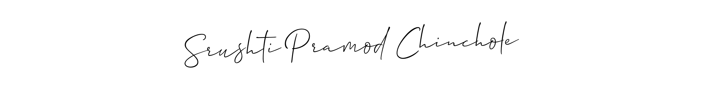 Check out images of Autograph of Srushti Pramod Chinchole name. Actor Srushti Pramod Chinchole Signature Style. Allison_Script is a professional sign style online. Srushti Pramod Chinchole signature style 2 images and pictures png