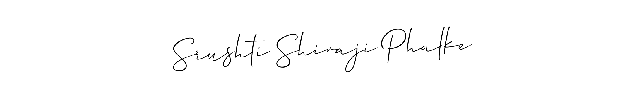 You can use this online signature creator to create a handwritten signature for the name Srushti Shivaji Phalke. This is the best online autograph maker. Srushti Shivaji Phalke signature style 2 images and pictures png