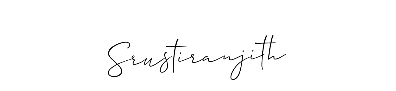 Make a beautiful signature design for name Srustiranjith. Use this online signature maker to create a handwritten signature for free. Srustiranjith signature style 2 images and pictures png