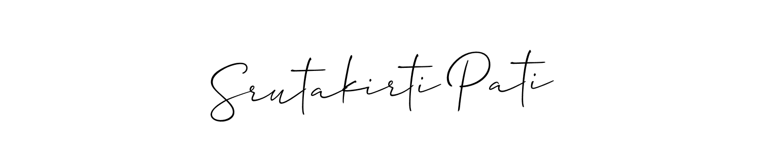 if you are searching for the best signature style for your name Srutakirti Pati. so please give up your signature search. here we have designed multiple signature styles  using Allison_Script. Srutakirti Pati signature style 2 images and pictures png