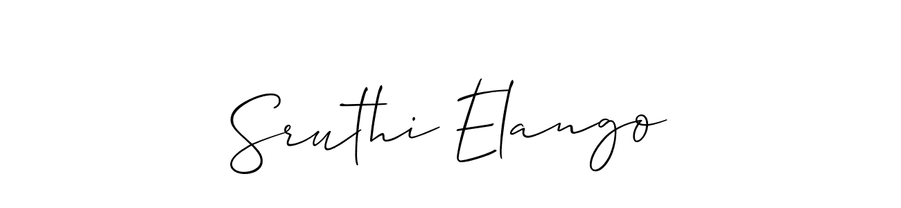 See photos of Sruthi Elango official signature by Spectra . Check more albums & portfolios. Read reviews & check more about Allison_Script font. Sruthi Elango signature style 2 images and pictures png