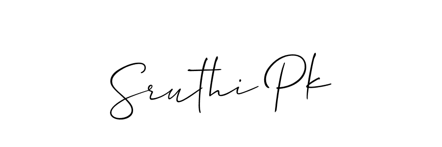 Best and Professional Signature Style for Sruthi Pk. Allison_Script Best Signature Style Collection. Sruthi Pk signature style 2 images and pictures png