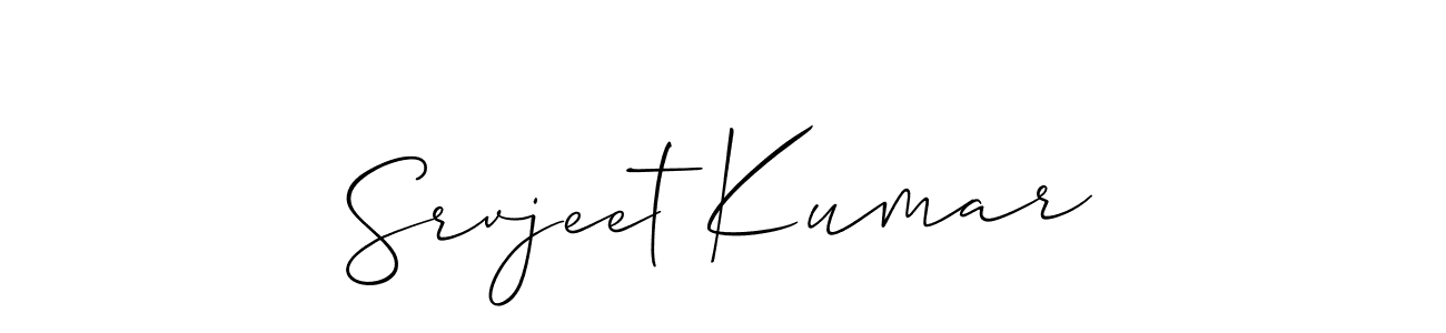 Srvjeet Kumar stylish signature style. Best Handwritten Sign (Allison_Script) for my name. Handwritten Signature Collection Ideas for my name Srvjeet Kumar. Srvjeet Kumar signature style 2 images and pictures png