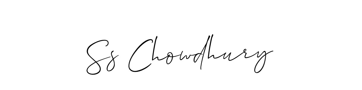 Allison_Script is a professional signature style that is perfect for those who want to add a touch of class to their signature. It is also a great choice for those who want to make their signature more unique. Get Ss Chowdhury name to fancy signature for free. Ss Chowdhury signature style 2 images and pictures png