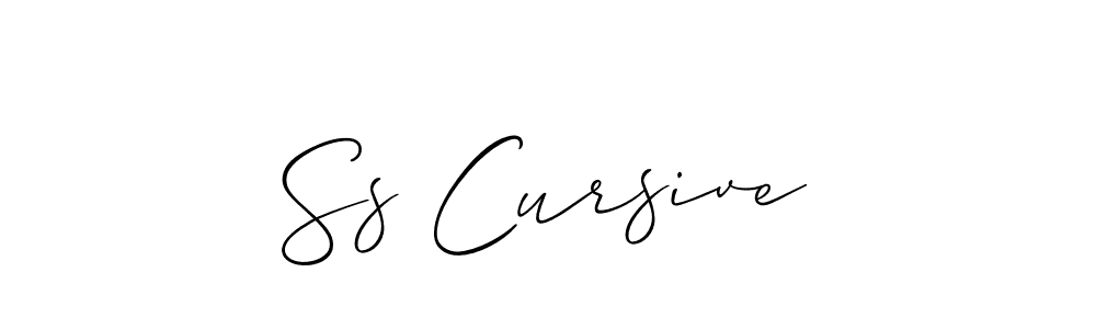 It looks lik you need a new signature style for name Ss Cursive. Design unique handwritten (Allison_Script) signature with our free signature maker in just a few clicks. Ss Cursive signature style 2 images and pictures png