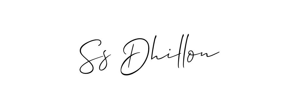 Design your own signature with our free online signature maker. With this signature software, you can create a handwritten (Allison_Script) signature for name Ss Dhillon. Ss Dhillon signature style 2 images and pictures png