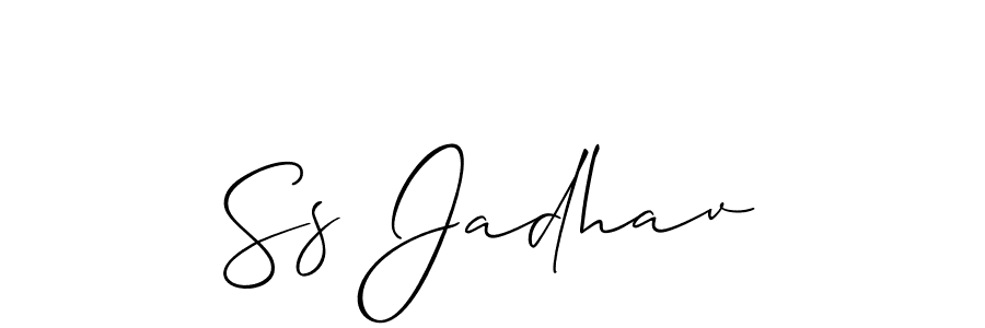 How to make Ss Jadhav signature? Allison_Script is a professional autograph style. Create handwritten signature for Ss Jadhav name. Ss Jadhav signature style 2 images and pictures png