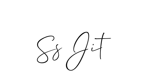 The best way (Allison_Script) to make a short signature is to pick only two or three words in your name. The name Ss Jit include a total of six letters. For converting this name. Ss Jit signature style 2 images and pictures png