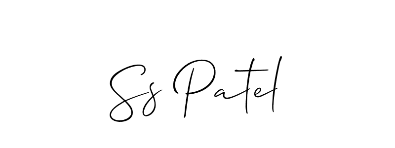 How to make Ss Patel signature? Allison_Script is a professional autograph style. Create handwritten signature for Ss Patel name. Ss Patel signature style 2 images and pictures png