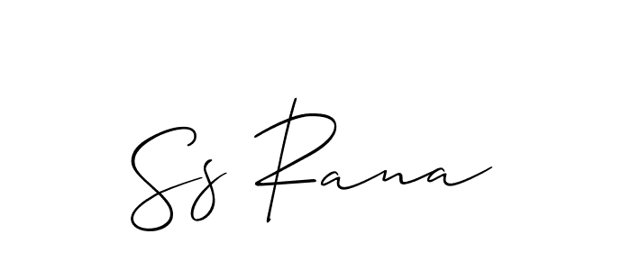 Design your own signature with our free online signature maker. With this signature software, you can create a handwritten (Allison_Script) signature for name Ss Rana. Ss Rana signature style 2 images and pictures png