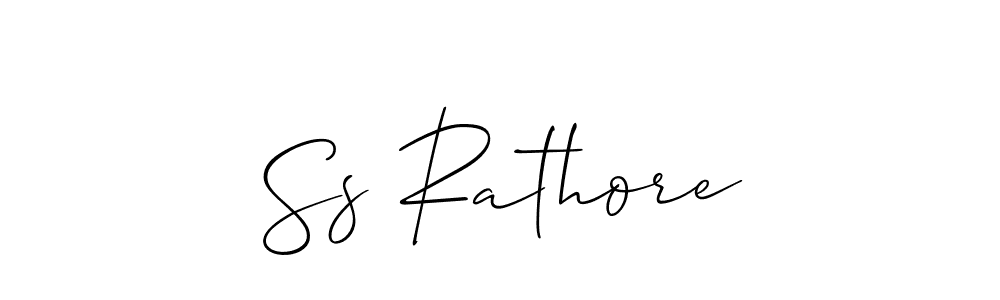 Design your own signature with our free online signature maker. With this signature software, you can create a handwritten (Allison_Script) signature for name Ss Rathore. Ss Rathore signature style 2 images and pictures png
