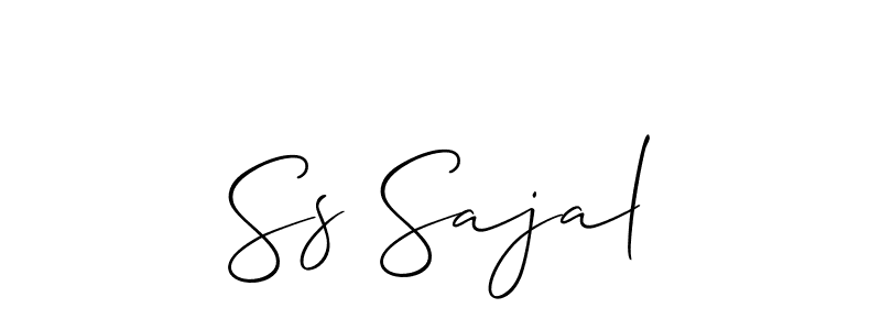 How to make Ss Sajal signature? Allison_Script is a professional autograph style. Create handwritten signature for Ss Sajal name. Ss Sajal signature style 2 images and pictures png