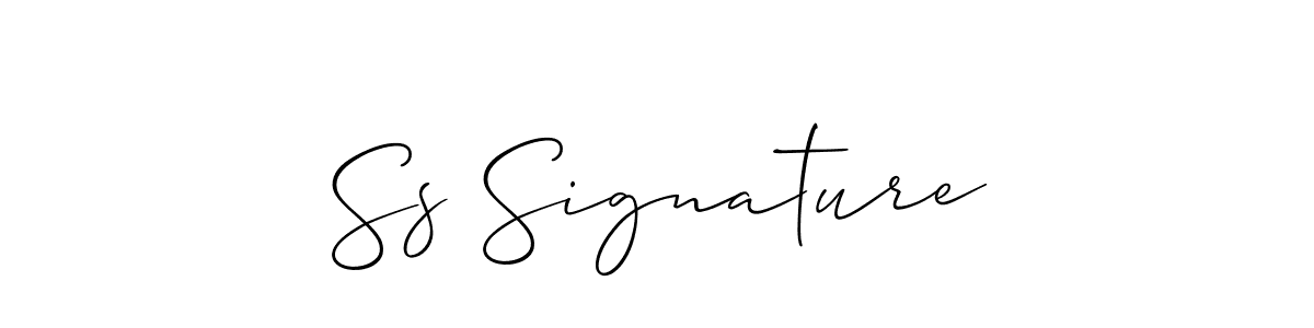 How to Draw Ss Signature signature style? Allison_Script is a latest design signature styles for name Ss Signature. Ss Signature signature style 2 images and pictures png