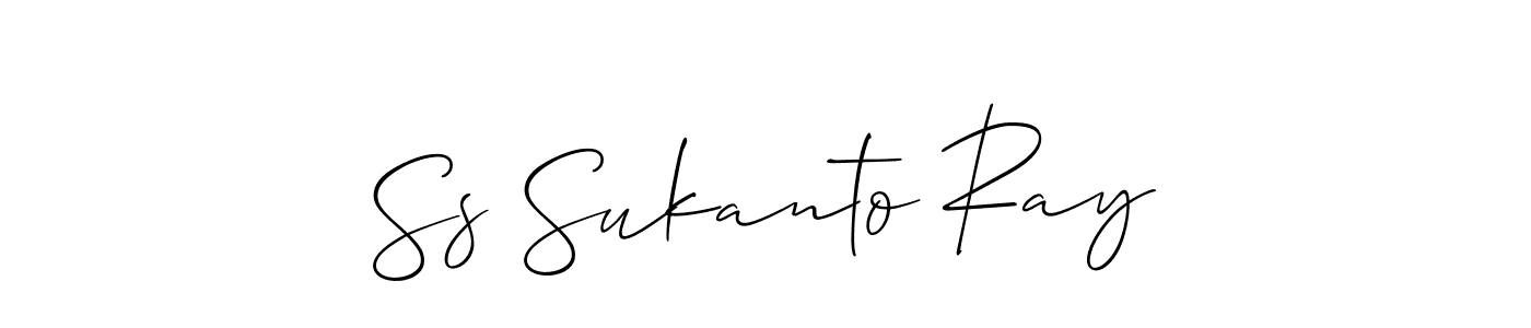 Ss Sukanto Ray stylish signature style. Best Handwritten Sign (Allison_Script) for my name. Handwritten Signature Collection Ideas for my name Ss Sukanto Ray. Ss Sukanto Ray signature style 2 images and pictures png