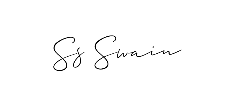 Also we have Ss Swain name is the best signature style. Create professional handwritten signature collection using Allison_Script autograph style. Ss Swain signature style 2 images and pictures png