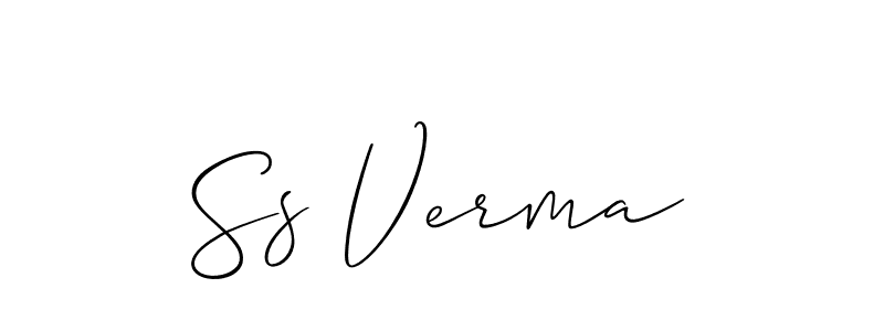 if you are searching for the best signature style for your name Ss Verma. so please give up your signature search. here we have designed multiple signature styles  using Allison_Script. Ss Verma signature style 2 images and pictures png