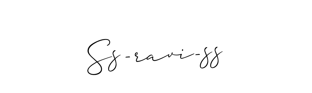 Use a signature maker to create a handwritten signature online. With this signature software, you can design (Allison_Script) your own signature for name Ss-ravi-ss. Ss-ravi-ss signature style 2 images and pictures png