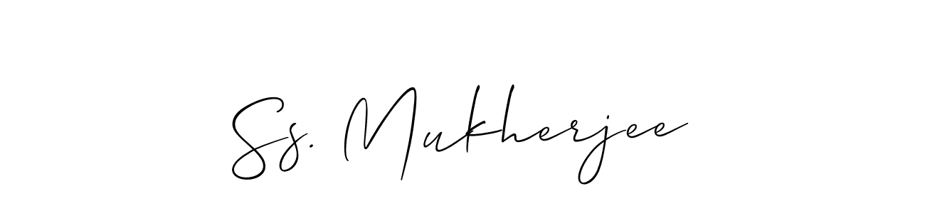 How to make Ss. Mukherjee signature? Allison_Script is a professional autograph style. Create handwritten signature for Ss. Mukherjee name. Ss. Mukherjee signature style 2 images and pictures png