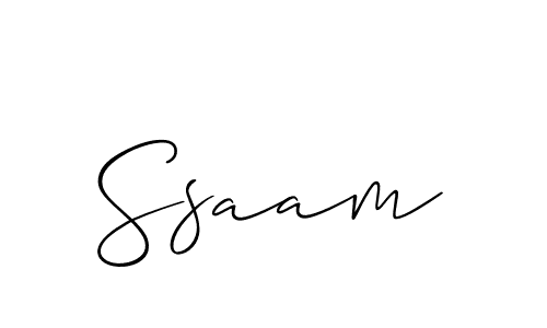 Also we have Ssaam name is the best signature style. Create professional handwritten signature collection using Allison_Script autograph style. Ssaam signature style 2 images and pictures png