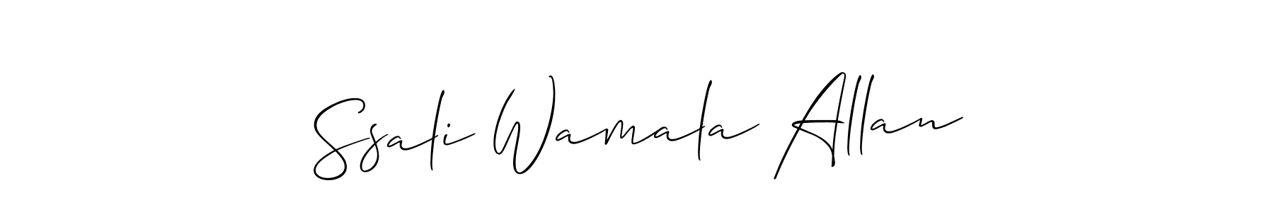 It looks lik you need a new signature style for name Ssali Wamala Allan. Design unique handwritten (Allison_Script) signature with our free signature maker in just a few clicks. Ssali Wamala Allan signature style 2 images and pictures png