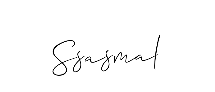 You should practise on your own different ways (Allison_Script) to write your name (Ssasmal) in signature. don't let someone else do it for you. Ssasmal signature style 2 images and pictures png