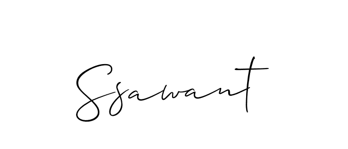 You should practise on your own different ways (Allison_Script) to write your name (Ssawant) in signature. don't let someone else do it for you. Ssawant signature style 2 images and pictures png