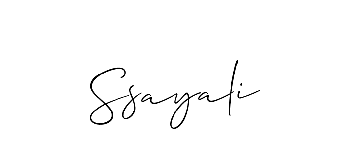 You can use this online signature creator to create a handwritten signature for the name Ssayali. This is the best online autograph maker. Ssayali signature style 2 images and pictures png