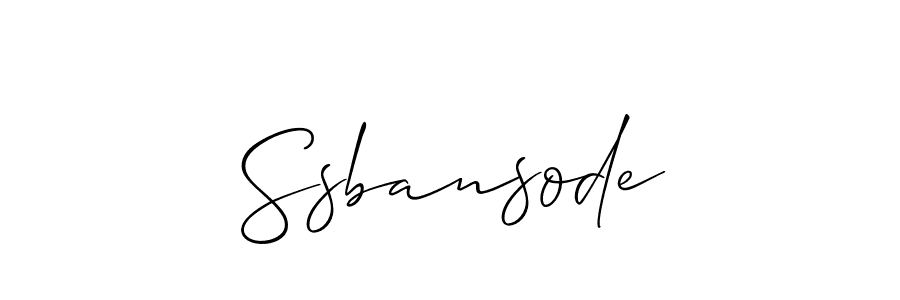 You should practise on your own different ways (Allison_Script) to write your name (Ssbansode) in signature. don't let someone else do it for you. Ssbansode signature style 2 images and pictures png