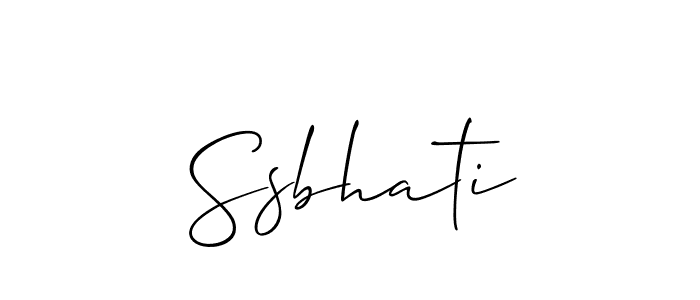 Also You can easily find your signature by using the search form. We will create Ssbhati name handwritten signature images for you free of cost using Allison_Script sign style. Ssbhati signature style 2 images and pictures png