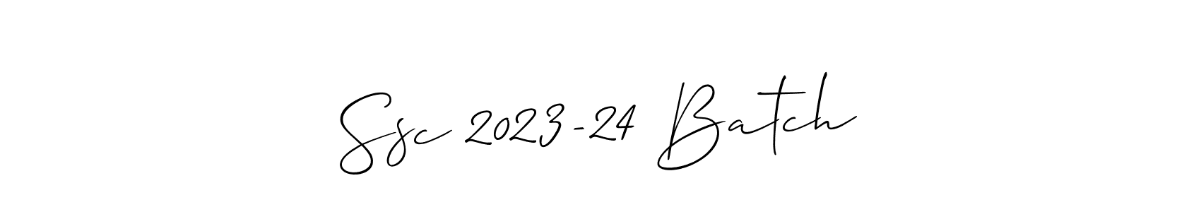 This is the best signature style for the Ssc 2023-24 Batch name. Also you like these signature font (Allison_Script). Mix name signature. Ssc 2023-24 Batch signature style 2 images and pictures png