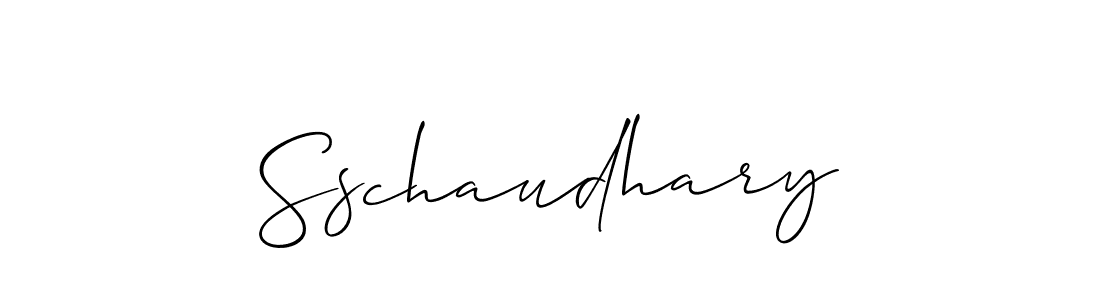 Also we have Sschaudhary name is the best signature style. Create professional handwritten signature collection using Allison_Script autograph style. Sschaudhary signature style 2 images and pictures png
