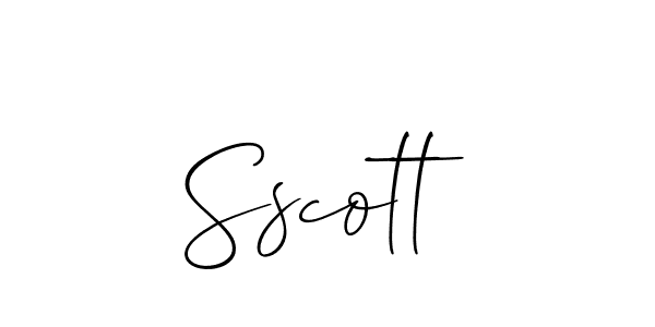 Allison_Script is a professional signature style that is perfect for those who want to add a touch of class to their signature. It is also a great choice for those who want to make their signature more unique. Get Sscott name to fancy signature for free. Sscott signature style 2 images and pictures png