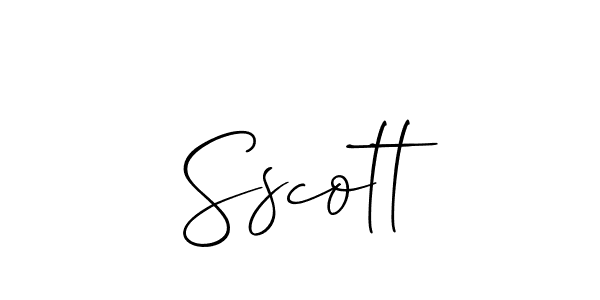 Sscott stylish signature style. Best Handwritten Sign (Allison_Script) for my name. Handwritten Signature Collection Ideas for my name Sscott. Sscott signature style 2 images and pictures png