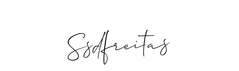 Ssdfreitas stylish signature style. Best Handwritten Sign (Allison_Script) for my name. Handwritten Signature Collection Ideas for my name Ssdfreitas. Ssdfreitas signature style 2 images and pictures png