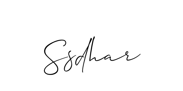 How to make Ssdhar signature? Allison_Script is a professional autograph style. Create handwritten signature for Ssdhar name. Ssdhar signature style 2 images and pictures png