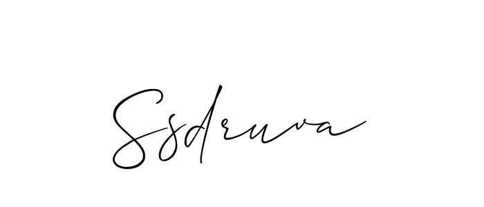 Ssdruva stylish signature style. Best Handwritten Sign (Allison_Script) for my name. Handwritten Signature Collection Ideas for my name Ssdruva. Ssdruva signature style 2 images and pictures png