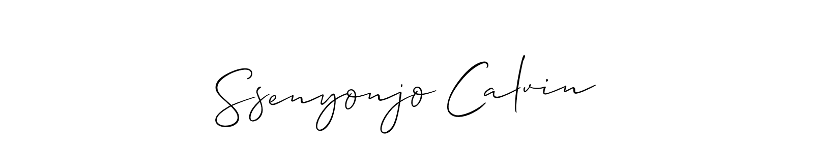 Also You can easily find your signature by using the search form. We will create Ssenyonjo Calvin name handwritten signature images for you free of cost using Allison_Script sign style. Ssenyonjo Calvin signature style 2 images and pictures png