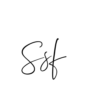 Use a signature maker to create a handwritten signature online. With this signature software, you can design (Allison_Script) your own signature for name Ssf. Ssf signature style 2 images and pictures png