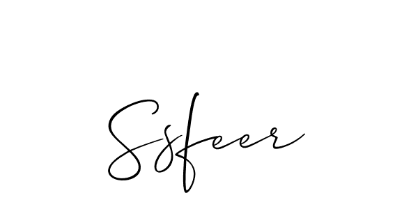 Make a beautiful signature design for name Ssfeer. Use this online signature maker to create a handwritten signature for free. Ssfeer signature style 2 images and pictures png